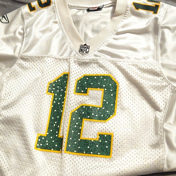 Aaron Rogers Green Bay Packers #12 NFL Jersey- White. - Picture 1 of 8